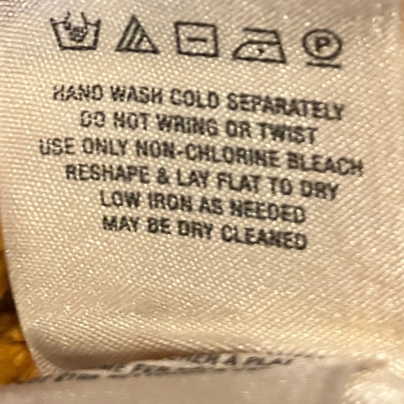 Anthropologie Moth Gold Yellow Oversized Turtleneck Sweater, Size Small - Picture 8 of 9